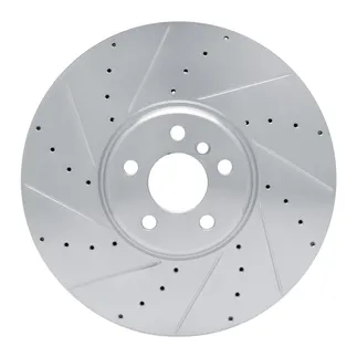 R1 Concepts EDZ-31132D Brake Rotor Drilled & Slotted Silver